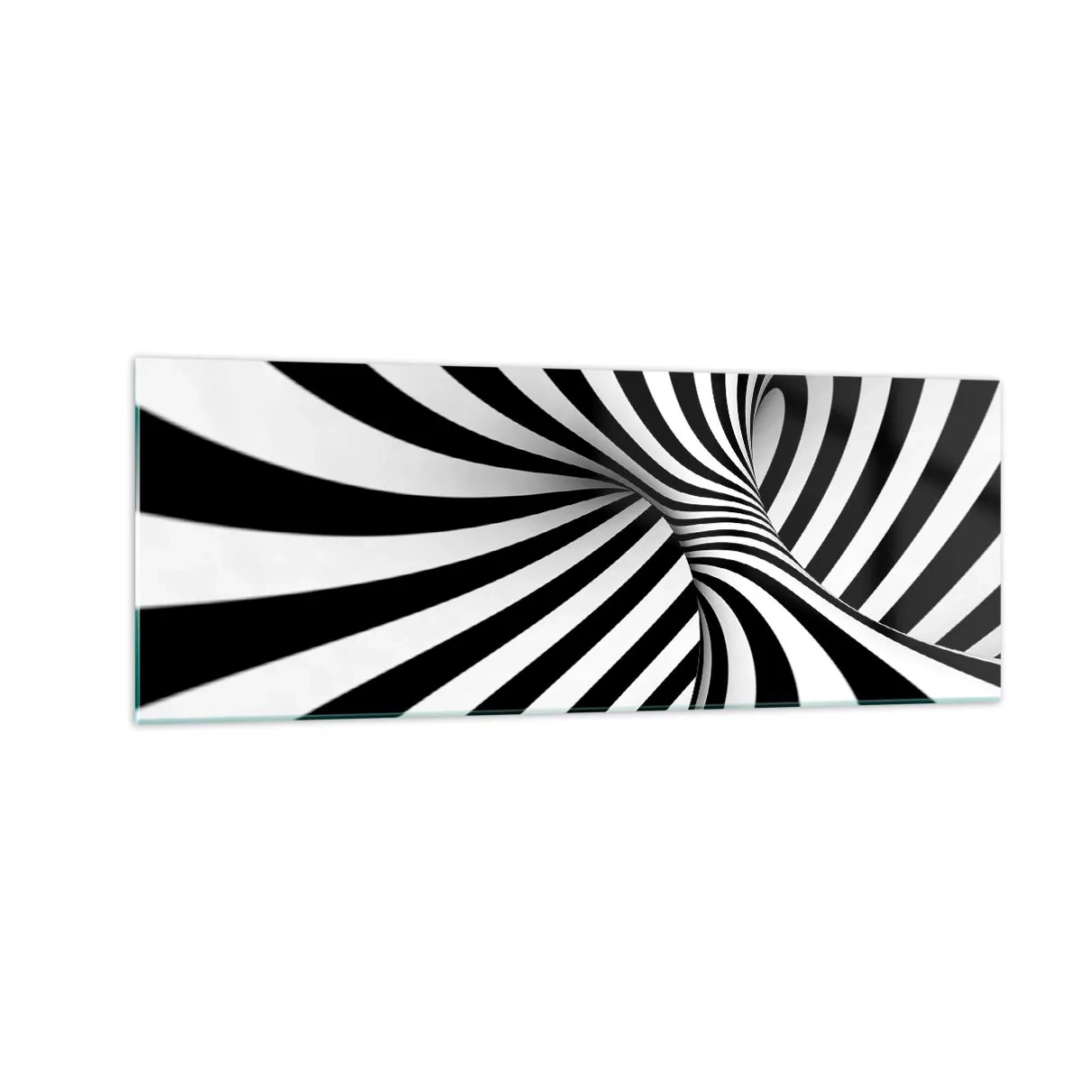 Glass picture - Composition: Dancing Space - 140x50 cm