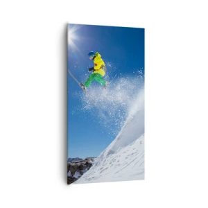 Canvas picture - Dancing with the Mountains - 65x120 cm