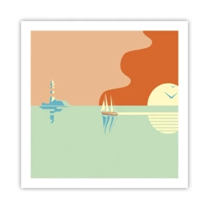 Poster - Ideal Sea Landscape - 60x60 cm