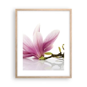 Poster in light oak frame - Delicate Like a Spring Breeze - 40x50 cm