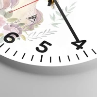 Clock face with numbers