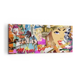 Canvas picture - Holiday Flashbacks - 120x50 cm