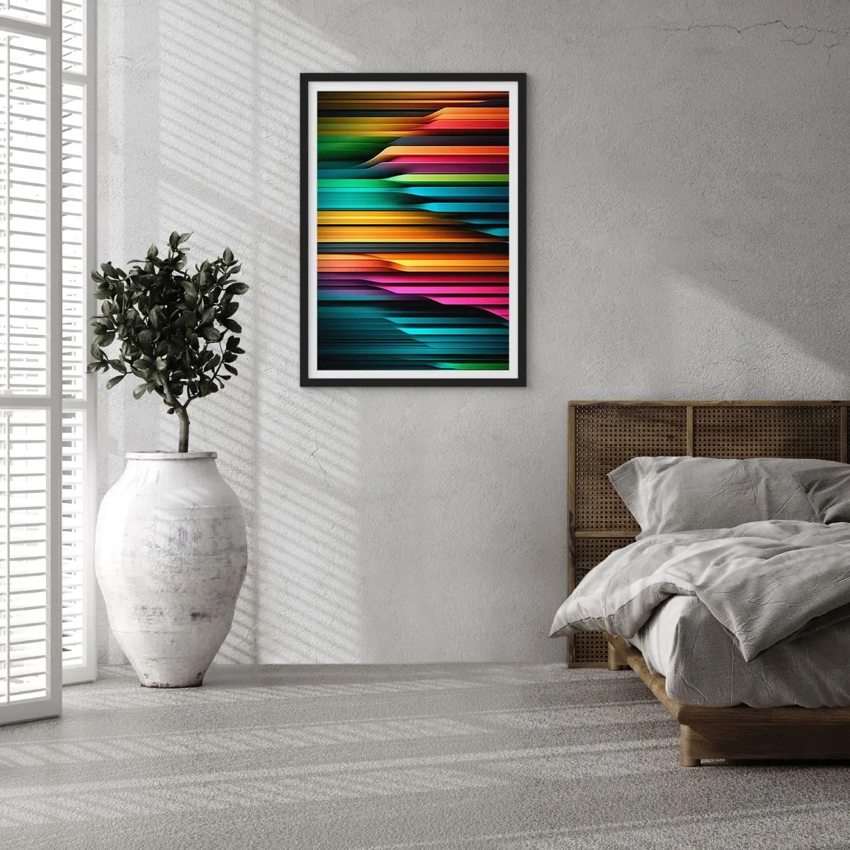 Poster in black frame - Light Organs - 40x50 cm