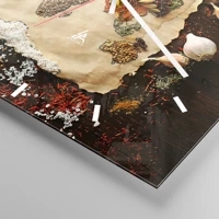 Clock face with lines