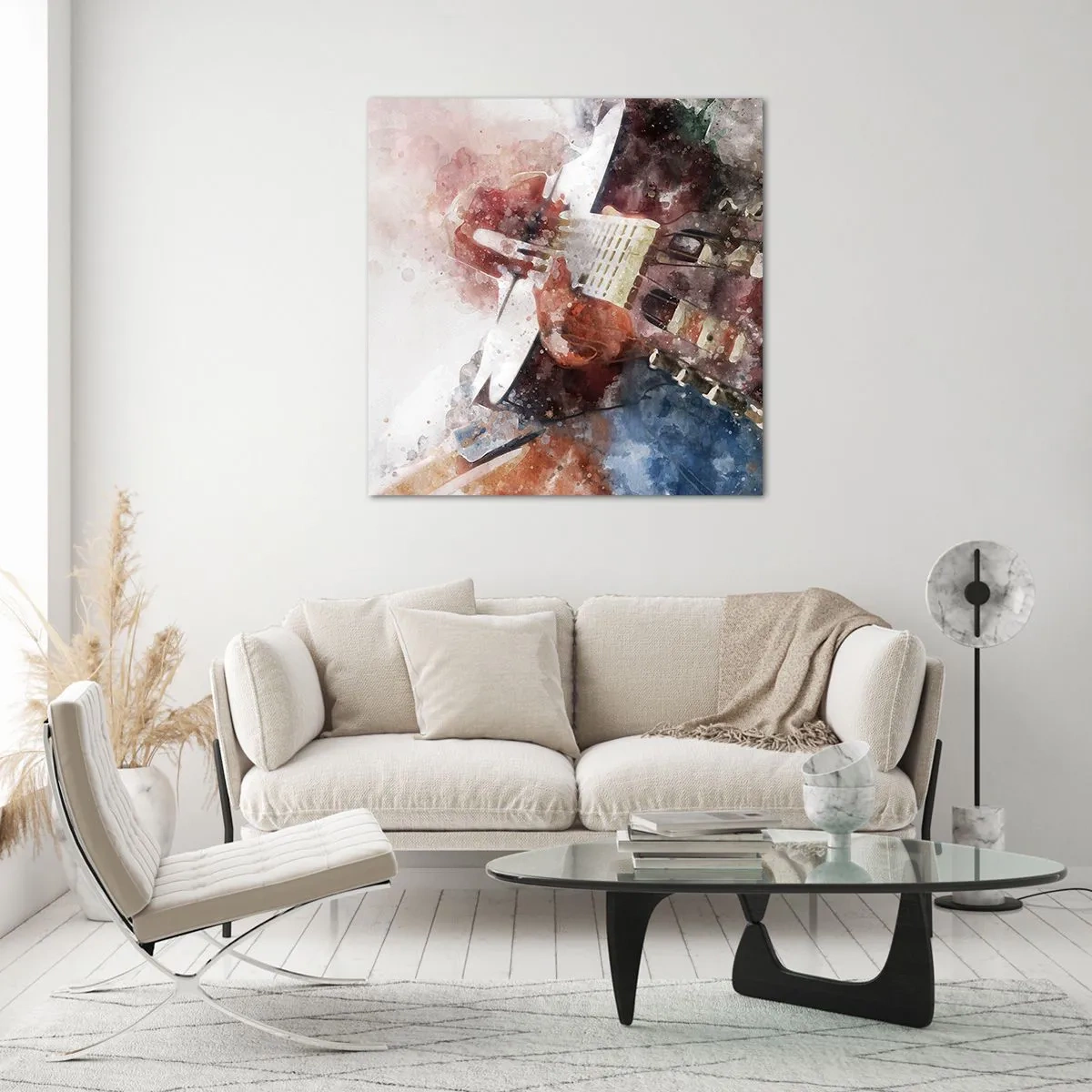 Glass picture - And What do You Think? - 50x50 cm