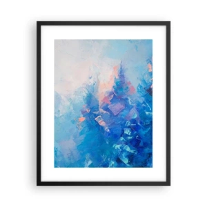 Poster in black frame - Winter Abstract - 40x50 cm