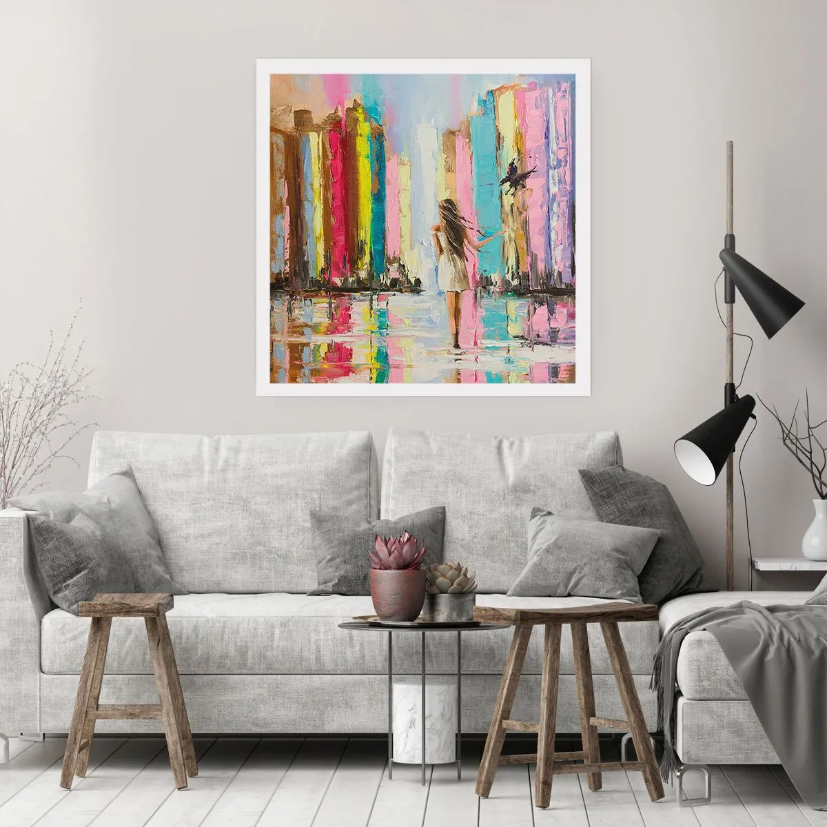 Poster - Follow Me - 60x60 cm