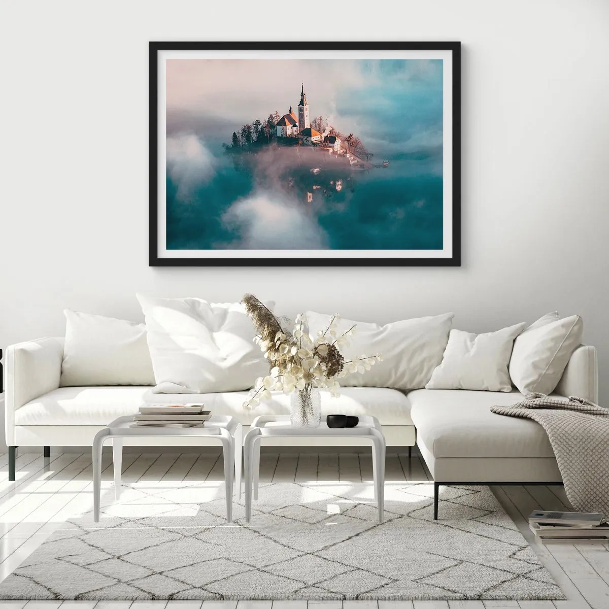 Poster in black frame - Island of Dreams - 91x61 cm