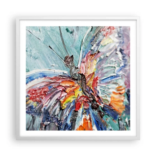 Poster in white frmae - Painted by Nature - 60x60 cm