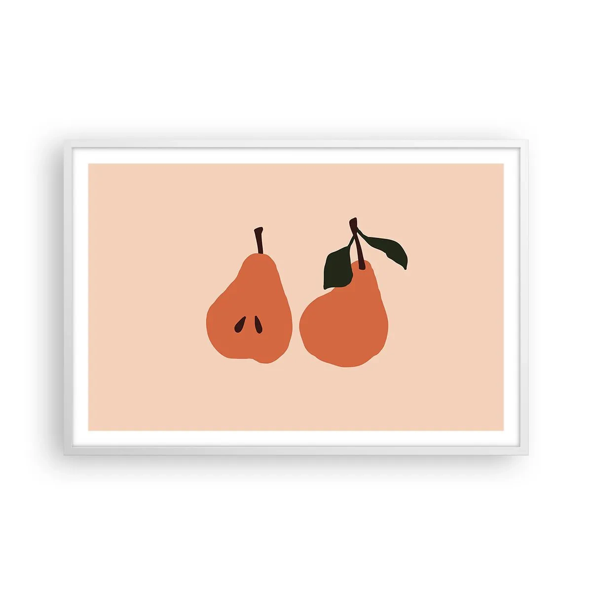 Poster in white frmae - Overly Sweet - 91x61 cm