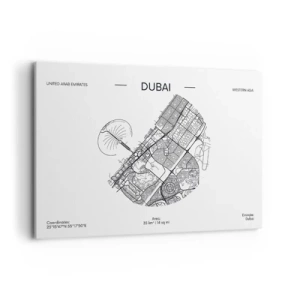 Canvas picture - Anatomy of Dubai - 100x70 cm