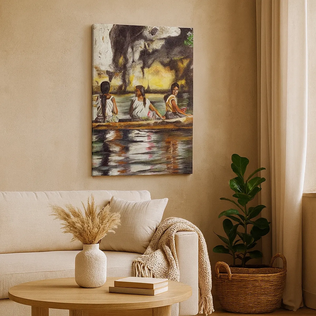 Canvas picture - Polinesian Paradise - 50x70 cm