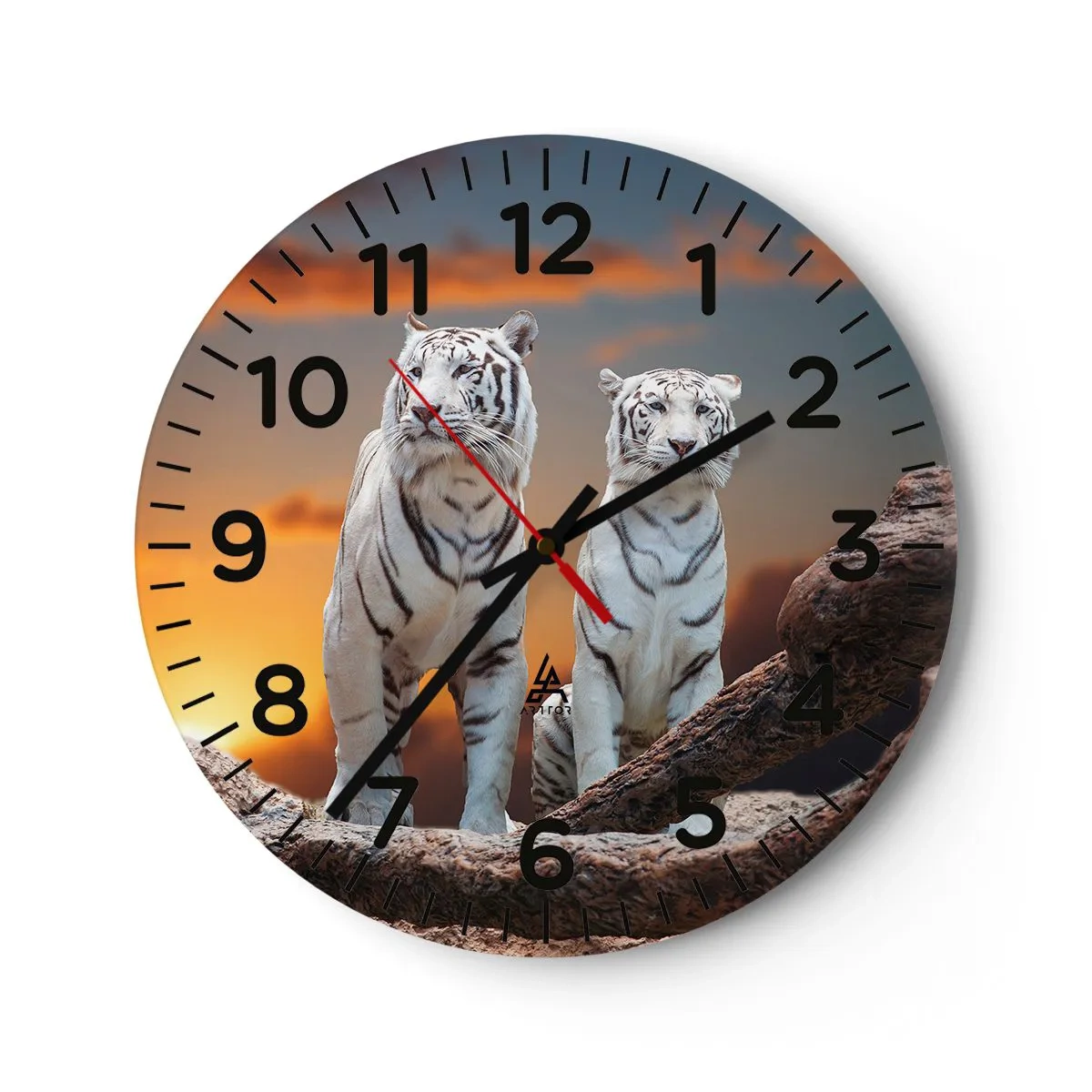 Wall clock - Clock on glass - Just Like in Narnia - 30x30 cm
