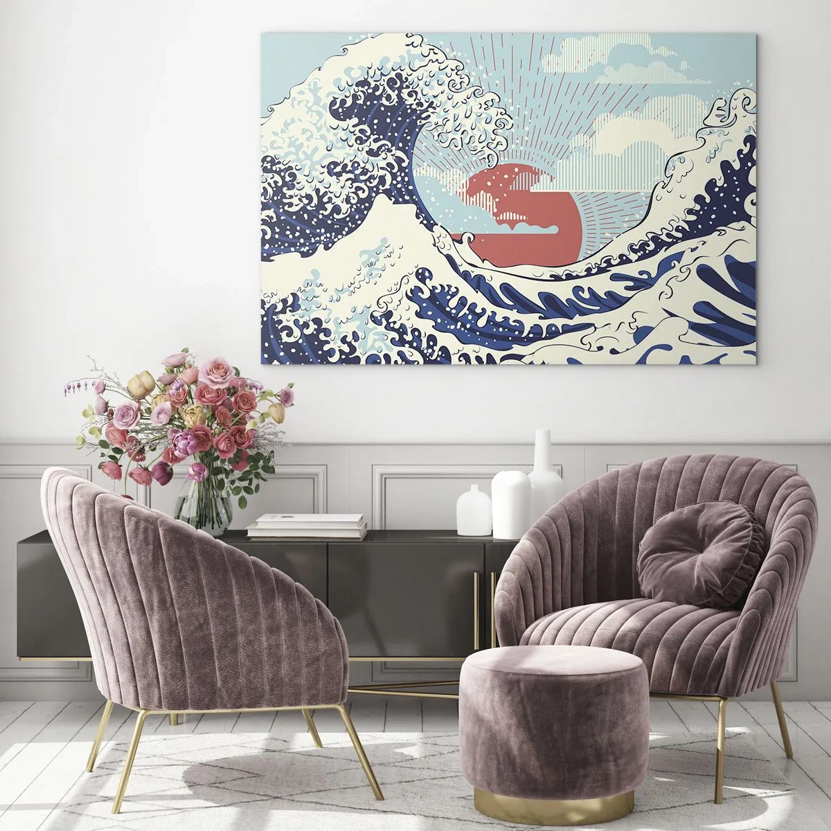 Glass picture - From Japanese Inspirations - 100x70 cm
