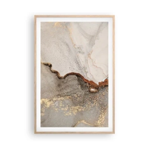 Poster in light oak frame - On the Border of Colours - 61x91 cm