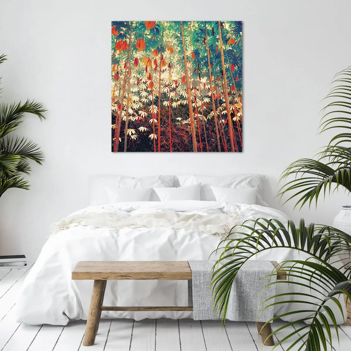 Canvas picture - Secret Life of Leaves - 70x70 cm