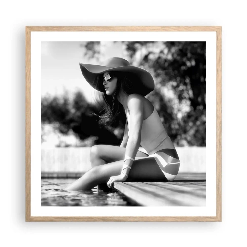 Poster in light oak frame - Summer Dream - 60x60 cm
