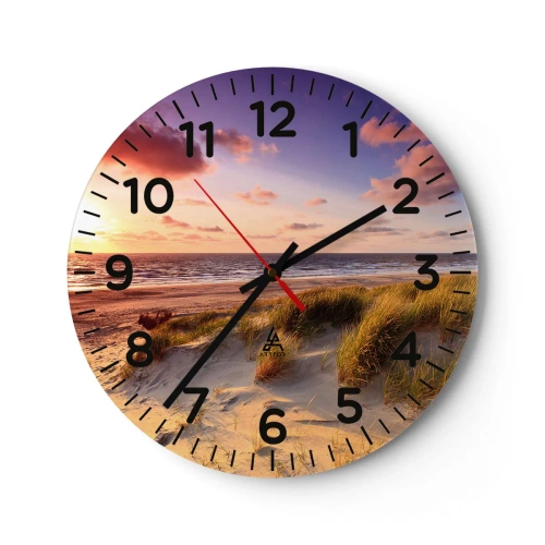 Wall clock - Clock on glass - Air Smells of Summer - 40x40 cm