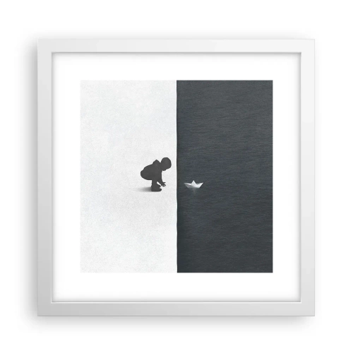 Poster in white frmae - Big Voyage - 30x30 cm