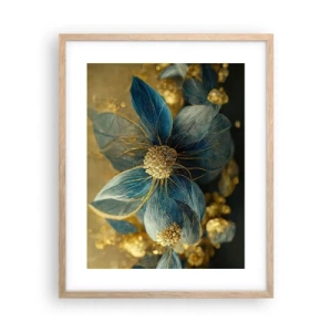 Poster in light oak frame - Blossoming in Gold - 40x50 cm
