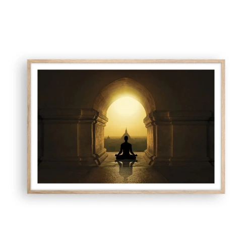 Poster in light oak frame - Full Harmony - 91x61 cm