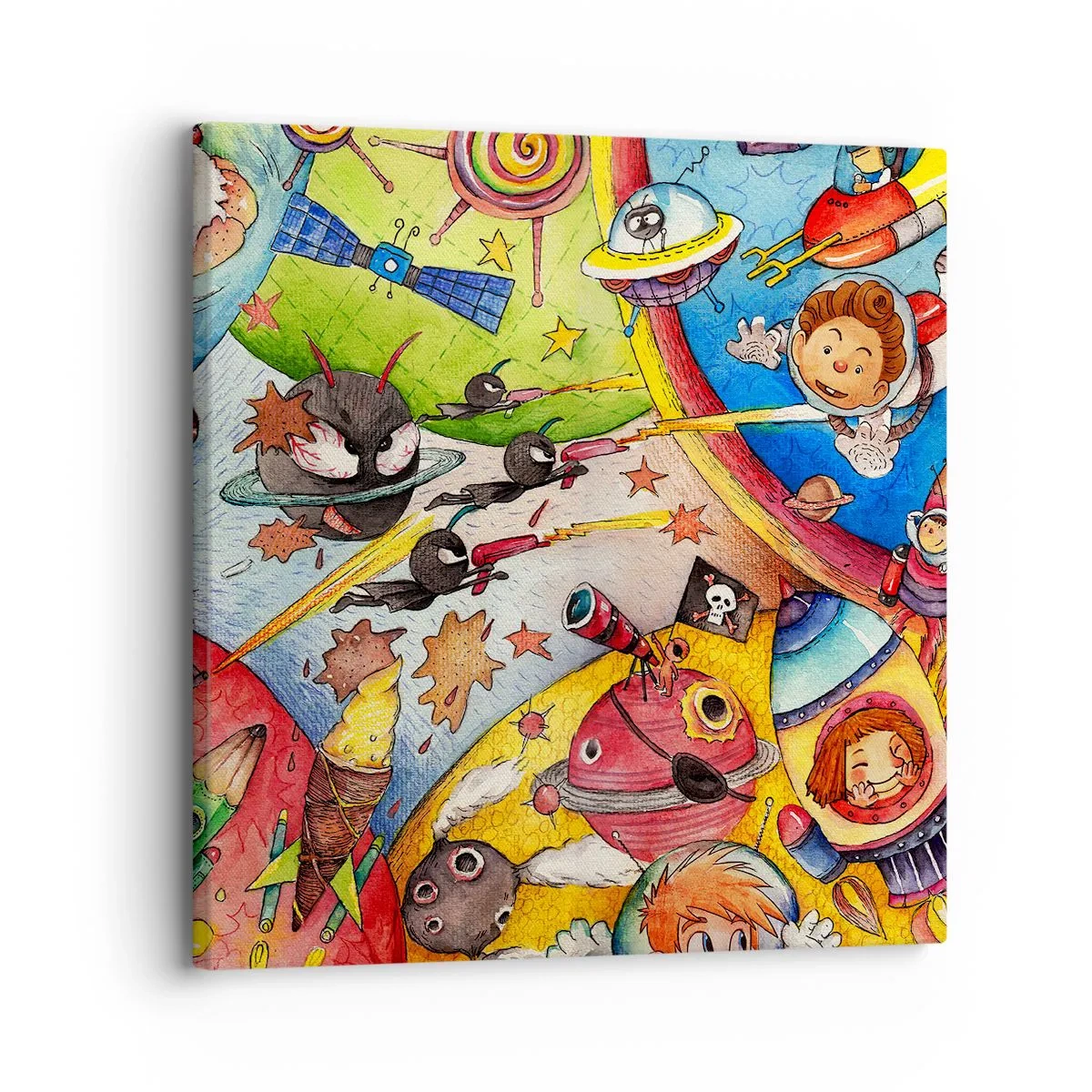Canvas picture - Great Space Adventure - 30x30 cm