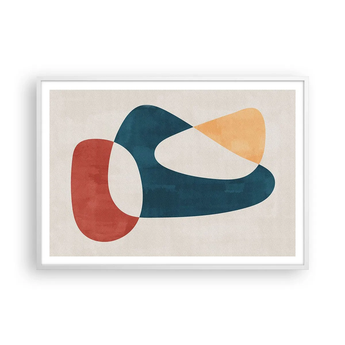 Poster in white frmae - Influences and Metamorphoses - 100x70 cm