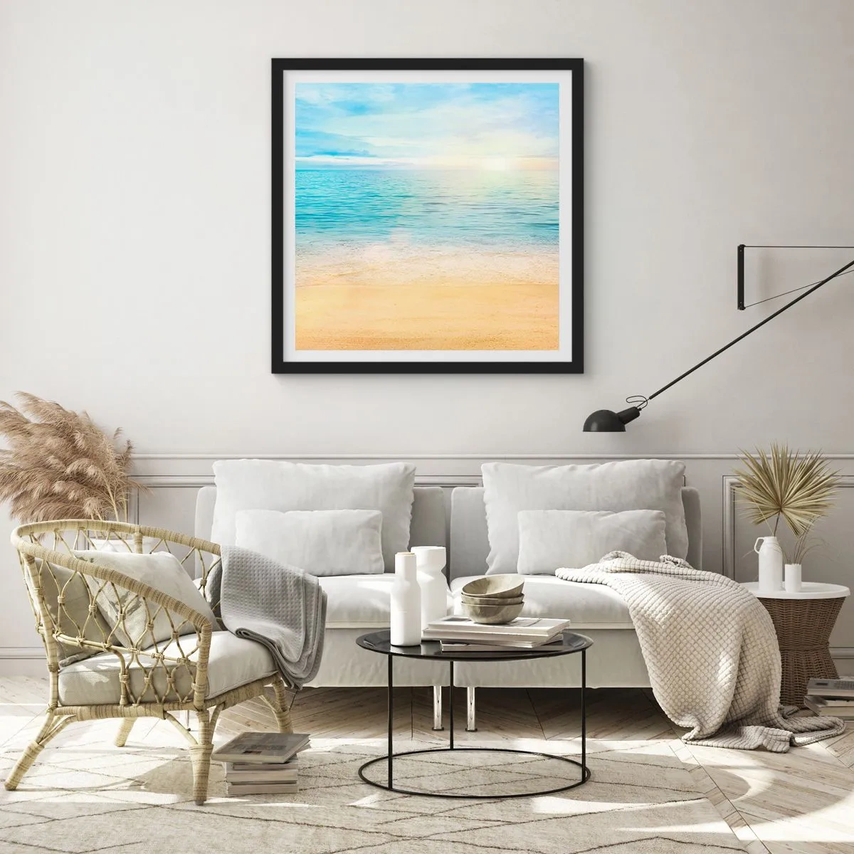 Poster in black frame - The Big Blue - 60x60 cm