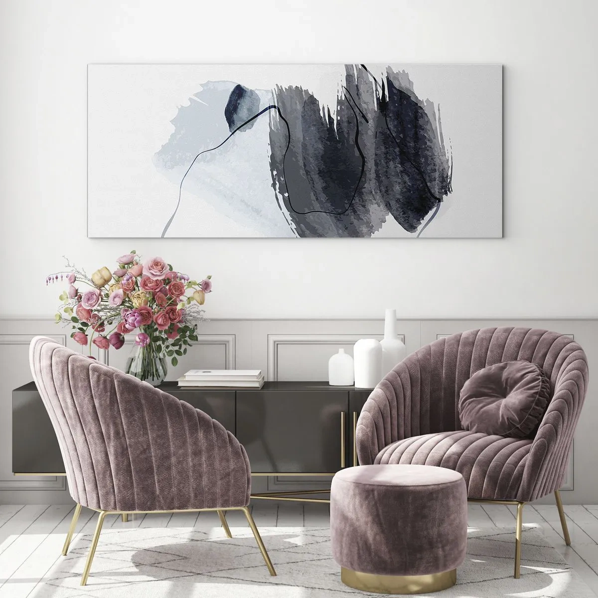 Glass picture - Intensity and Movement - 100x40 cm
