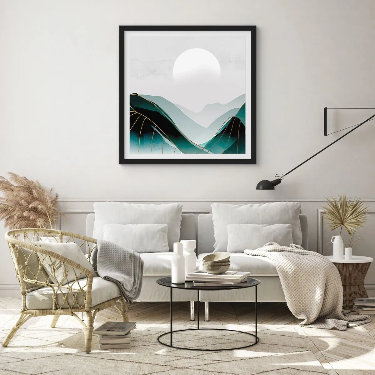 Poster in black frame - In Full Majesty - 40x40 cm