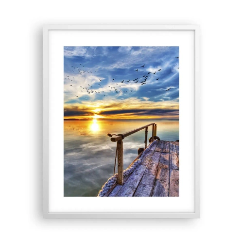 Poster in white frmae - Wind is Taking a Break - 40x50 cm