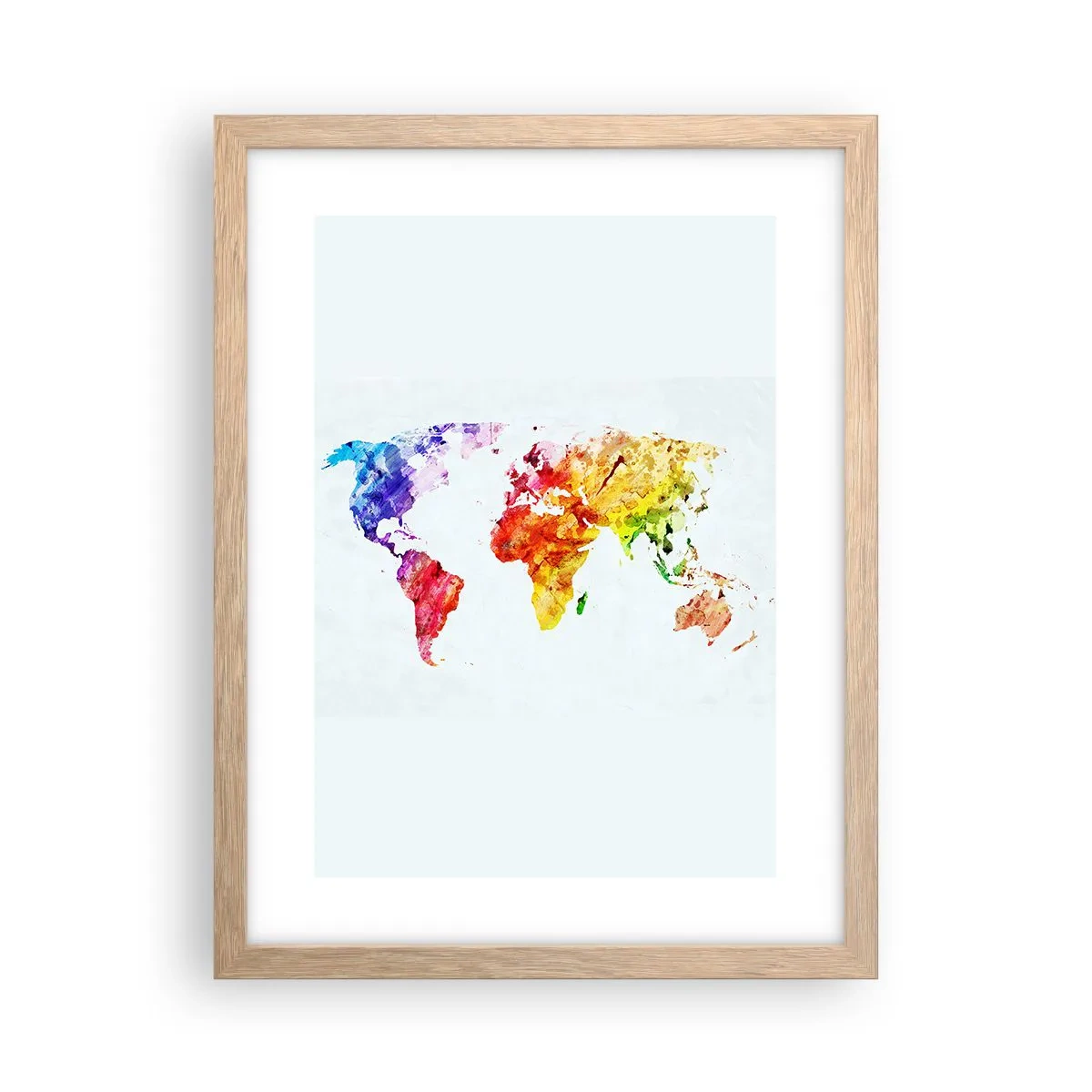 Poster in light oak frame - All Colours of Light - 30x40 cm