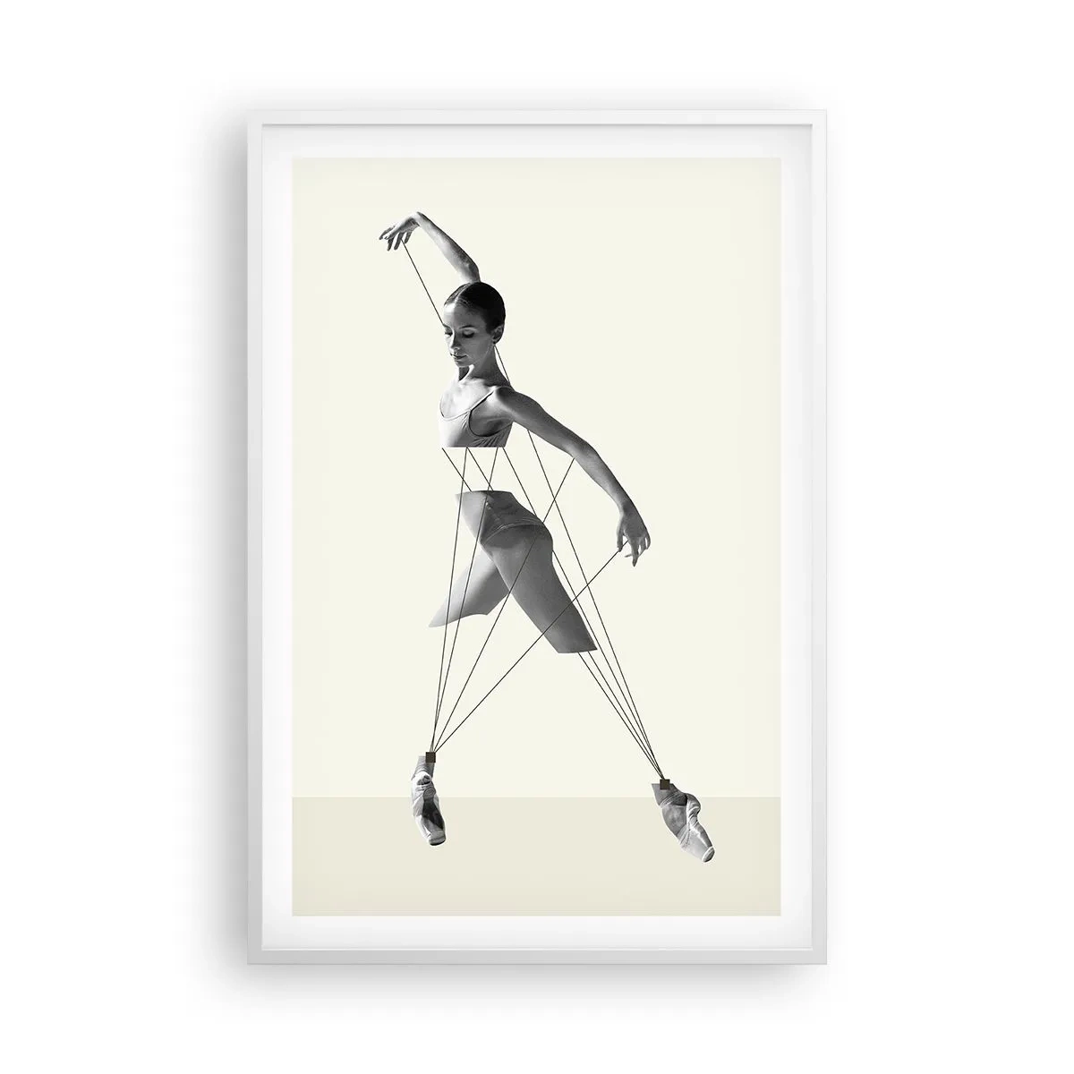 Poster in white frmae - In the Theatre of the World - 61x91 cm