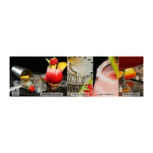 Photo Wallpaper Sample Premium Sand - Coctail of Flavours - Drink, Cocktail, Shaker - 100x30 cm
