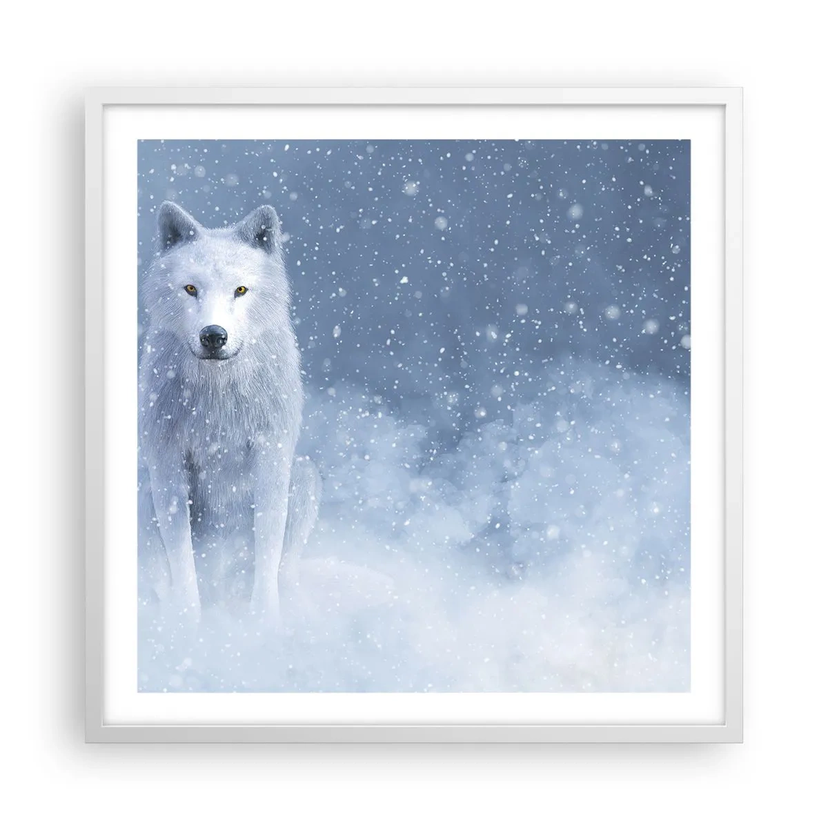 Poster in white frmae - In Winter Spirit - 60x60 cm