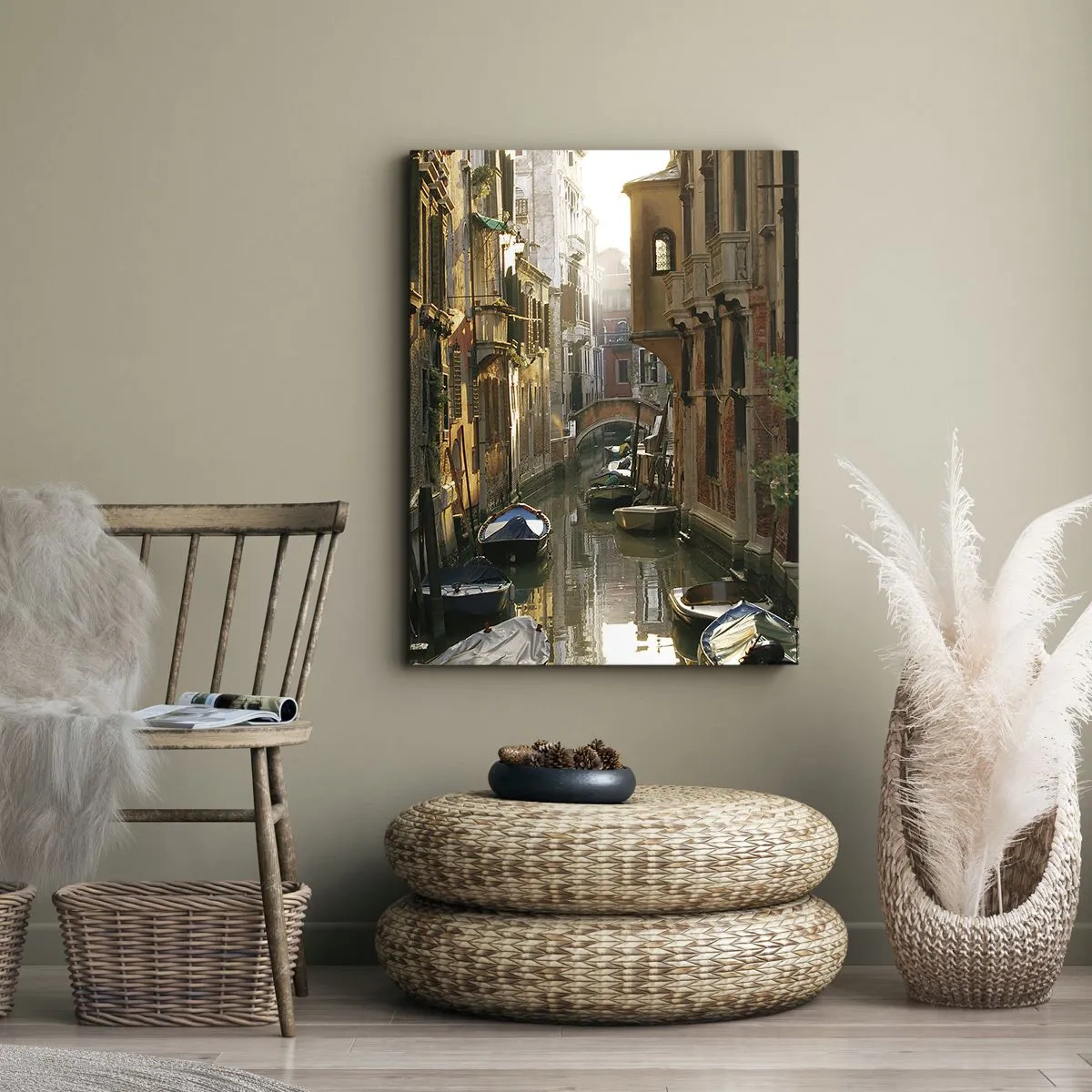 Canvas picture - In a Venetian Alley - 55x100 cm