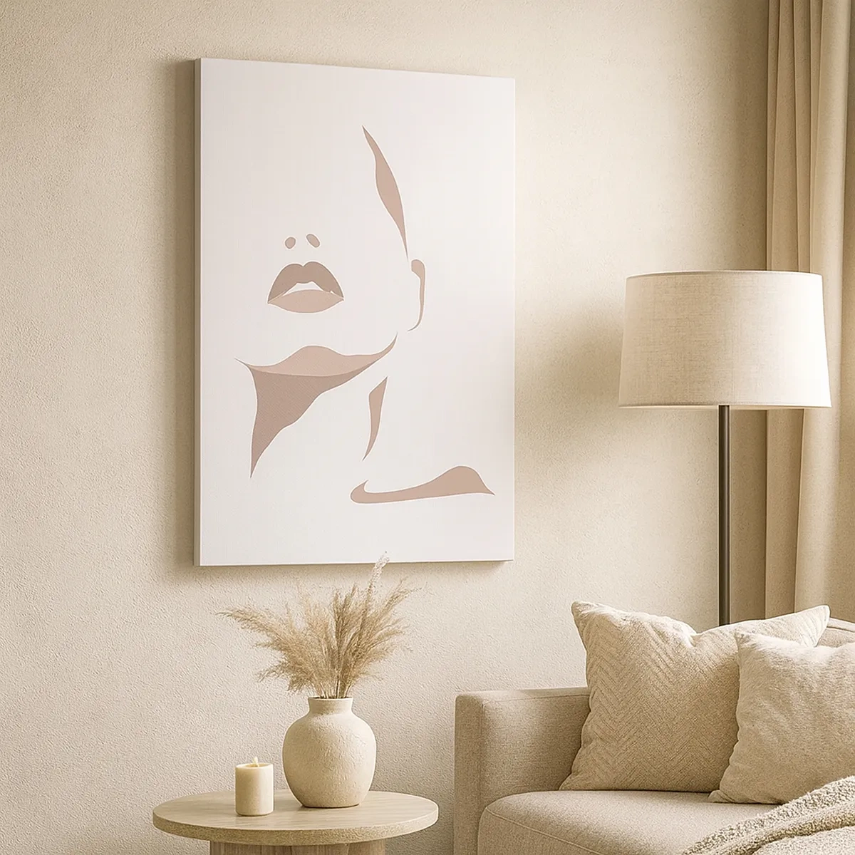 Canvas picture - Created with Light and Shadow - 50x70 cm