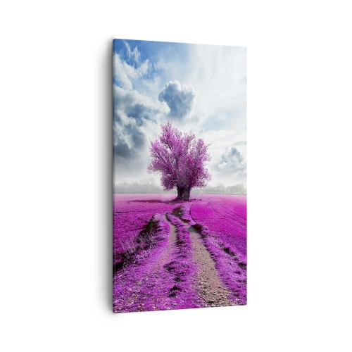 Canvas picture - Heathland Charm - 55x100 cm