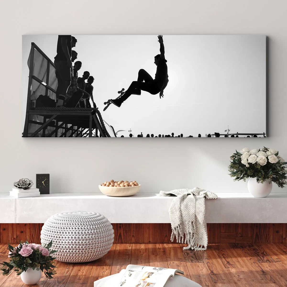 Canvas picture - Heroes and Spectators - 160x50 cm