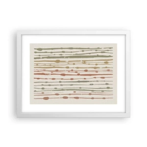 Poster in white frmae - Musical Colour Notation - 40x30 cm