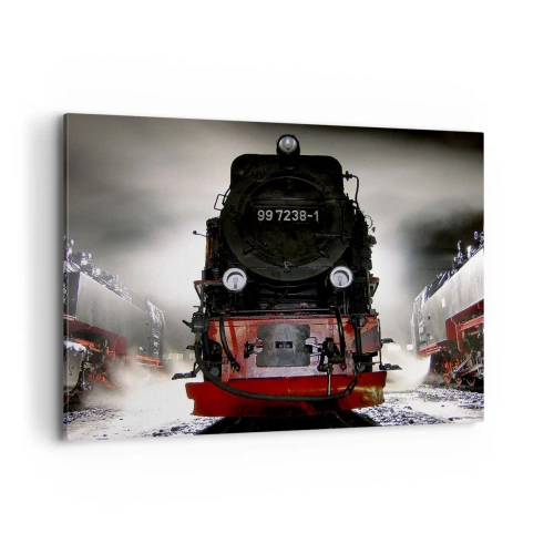 Canvas picture - Standing and Wheezing, Panting and Blowing - 100x70 cm