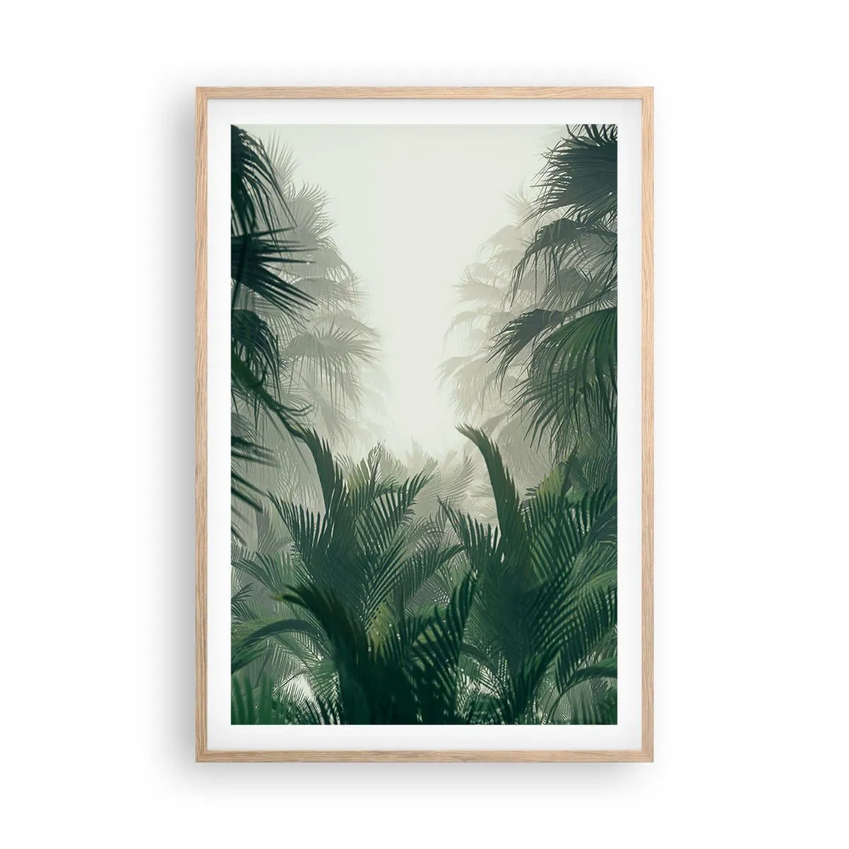 Poster in light oak frame - Tropical Secret - 61x91 cm