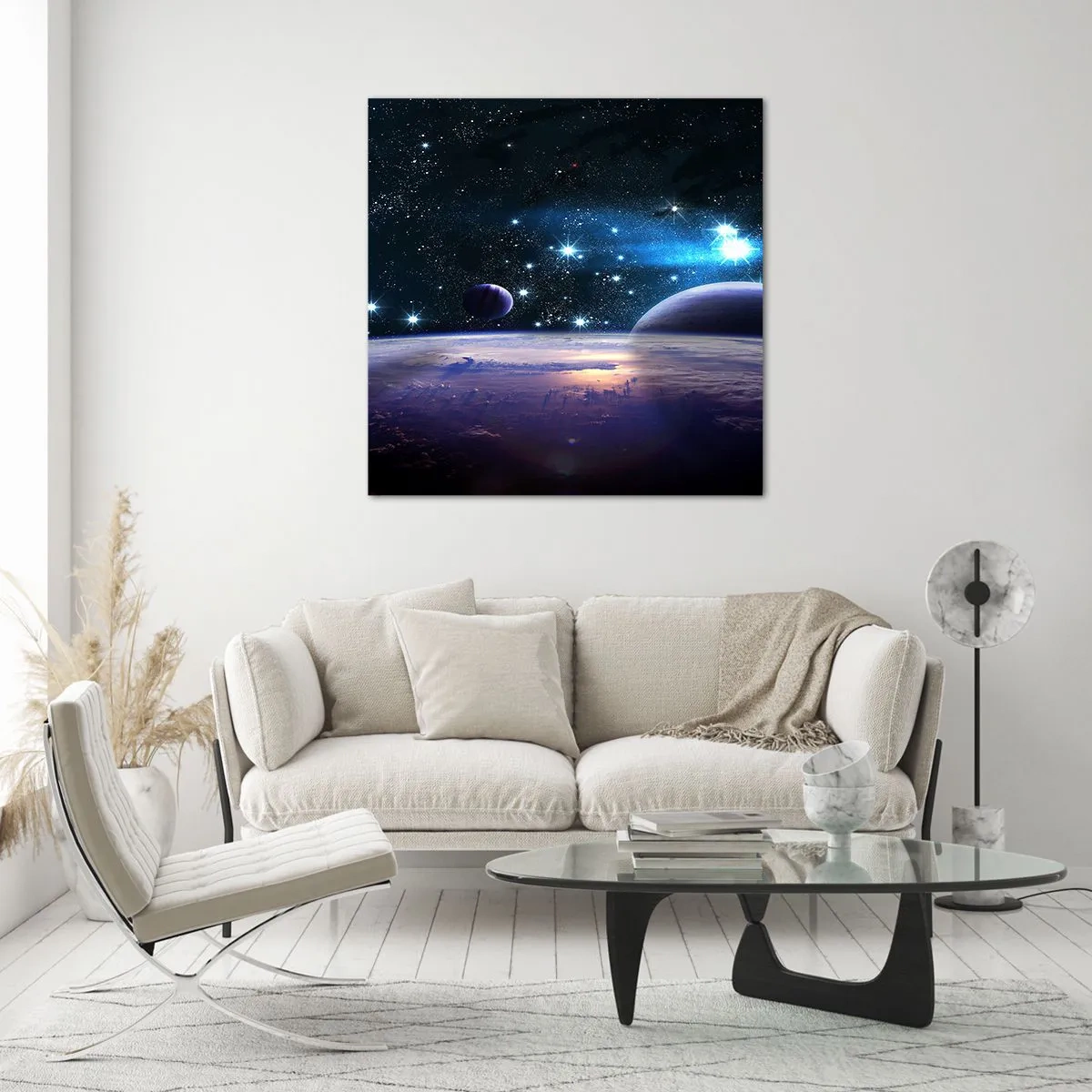 Glass picture - Still Alone? - 30x30 cm