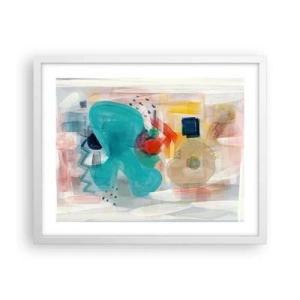 Poster in white frmae - Colourful Game - 50x40 cm