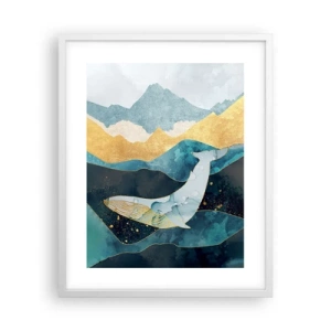 Poster in white frmae - Cool Beauty of the North - 40x50 cm