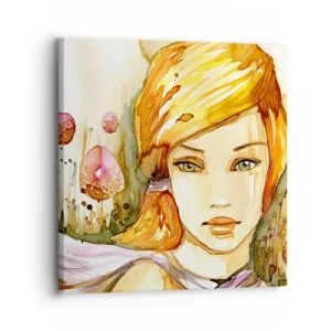 Canvas picture - Emerald Gaze, which Silences Anger - 30x30 cm