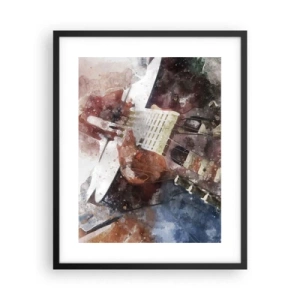 Poster in black frame - And What do You Think? - 40x50 cm