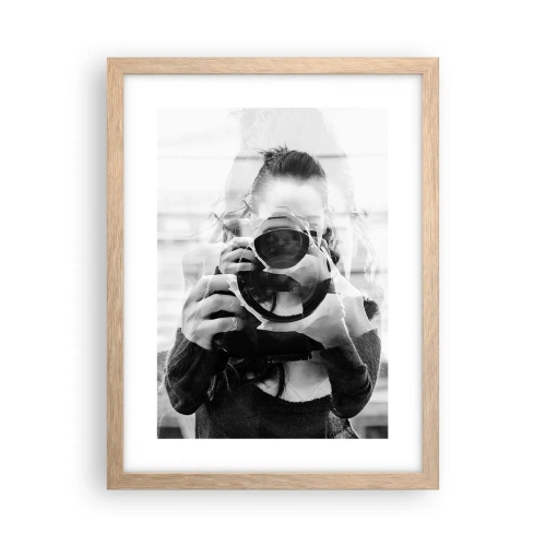 Poster in light oak frame - Creator and the Creation - 30x40 cm