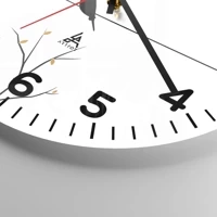 Clock face with numbers