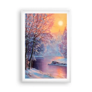 Poster in white frmae - Colours of Winter - 61x91 cm